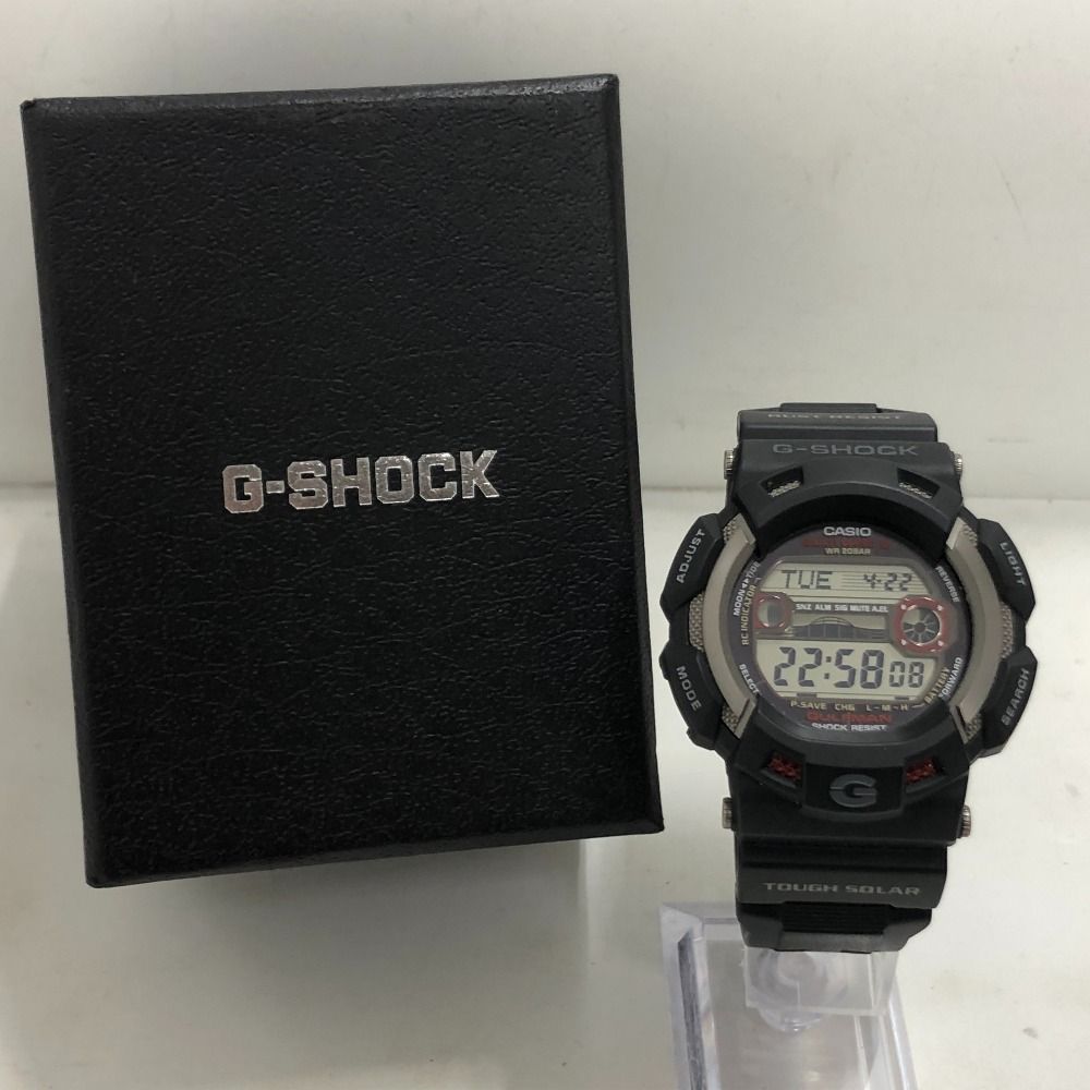 02w14307 ジーショック G-SHOCK タフソーラー ブラック タイ製 メンズ 箱あり 腕時計 GW-9110-1JF