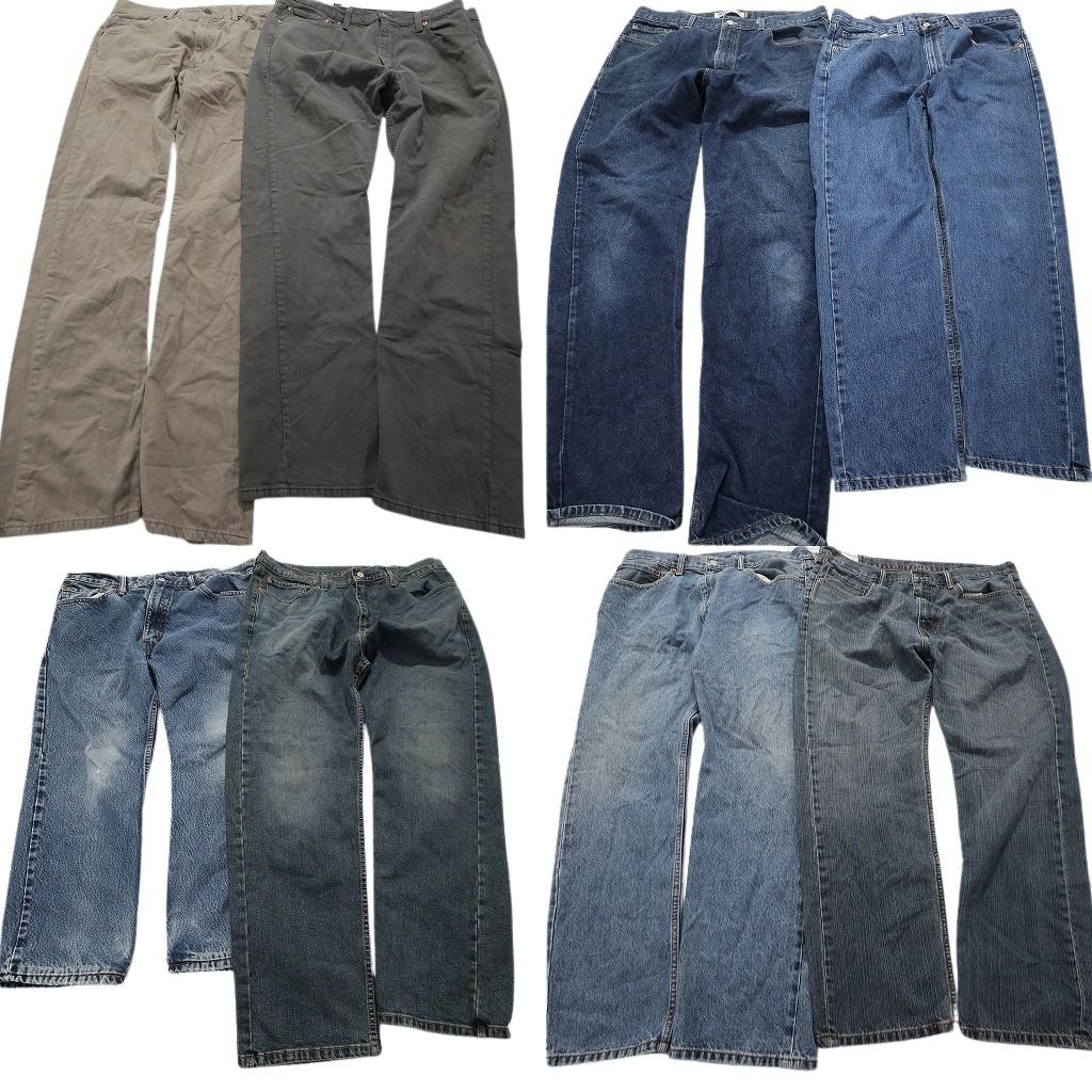 古着卸 リーバイス 505 デニム パンツ 8枚セット メンズ 38 アメカジ フェード デニム 古着 NA5757