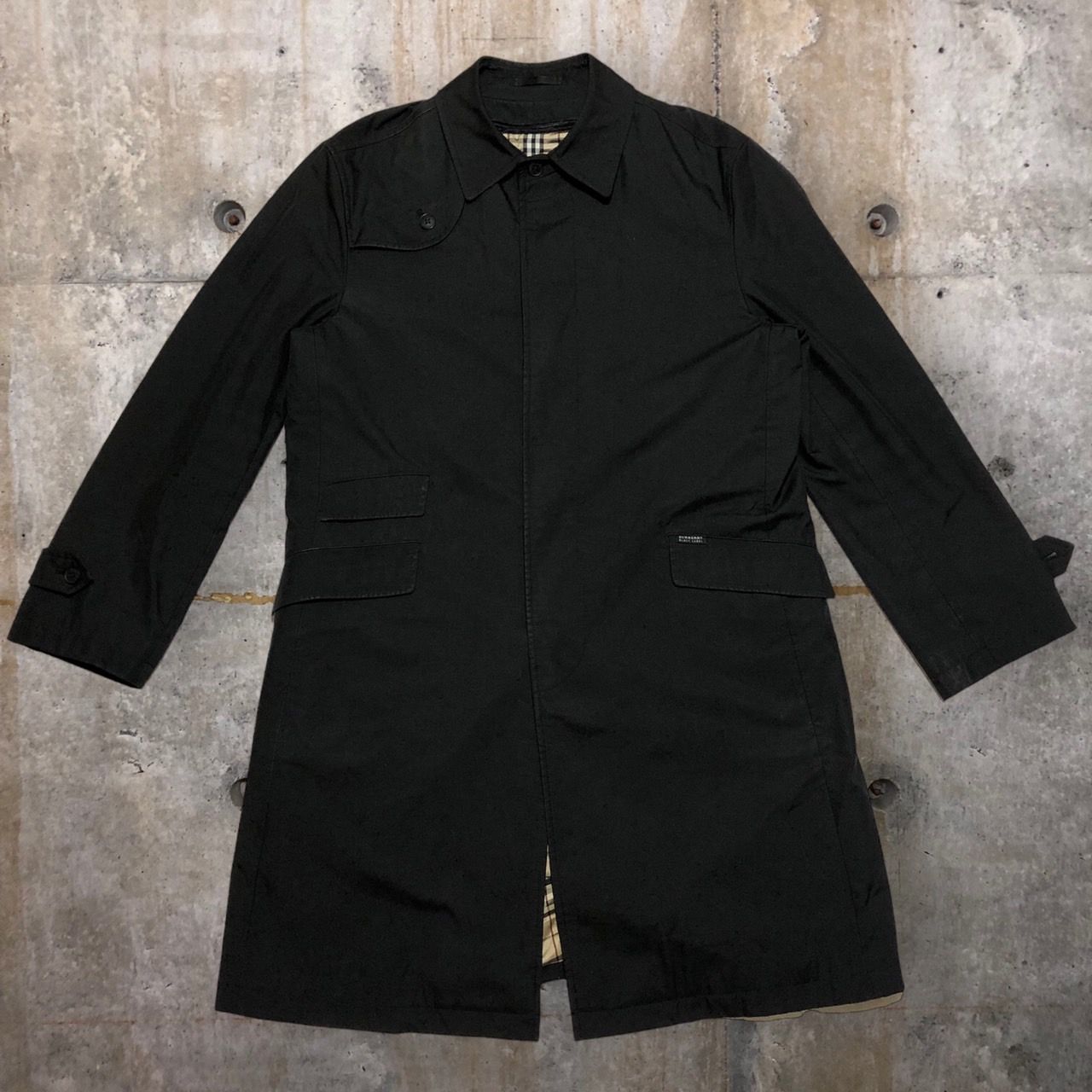 BURBERRY BLACK LABEL ライナー付き ステンカラーコート M 最大96 