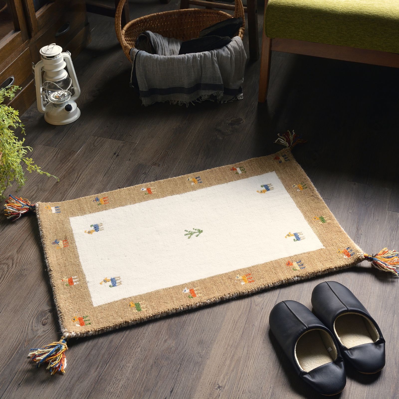 玄関マット 室内 おしゃれ ギャッベ ギャベ 70x120cm 2