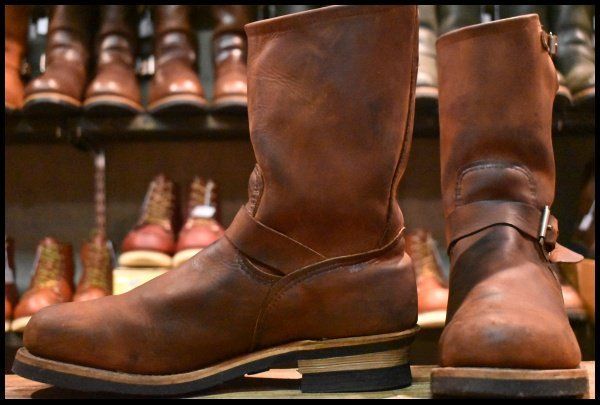 10.5D PT91プリント 90周年 1STモデル 95年 レッドウィング 8272 エンジニア オイルド ヌバック ブーツ redwing HOPESMORE FD309