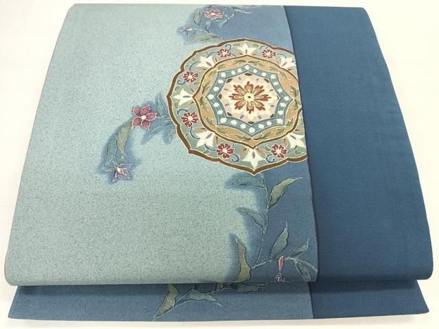 平和屋着物○九寸名古屋帯 紬地 いろは歌 正絹 逸品 DAAW4477cm 平和屋