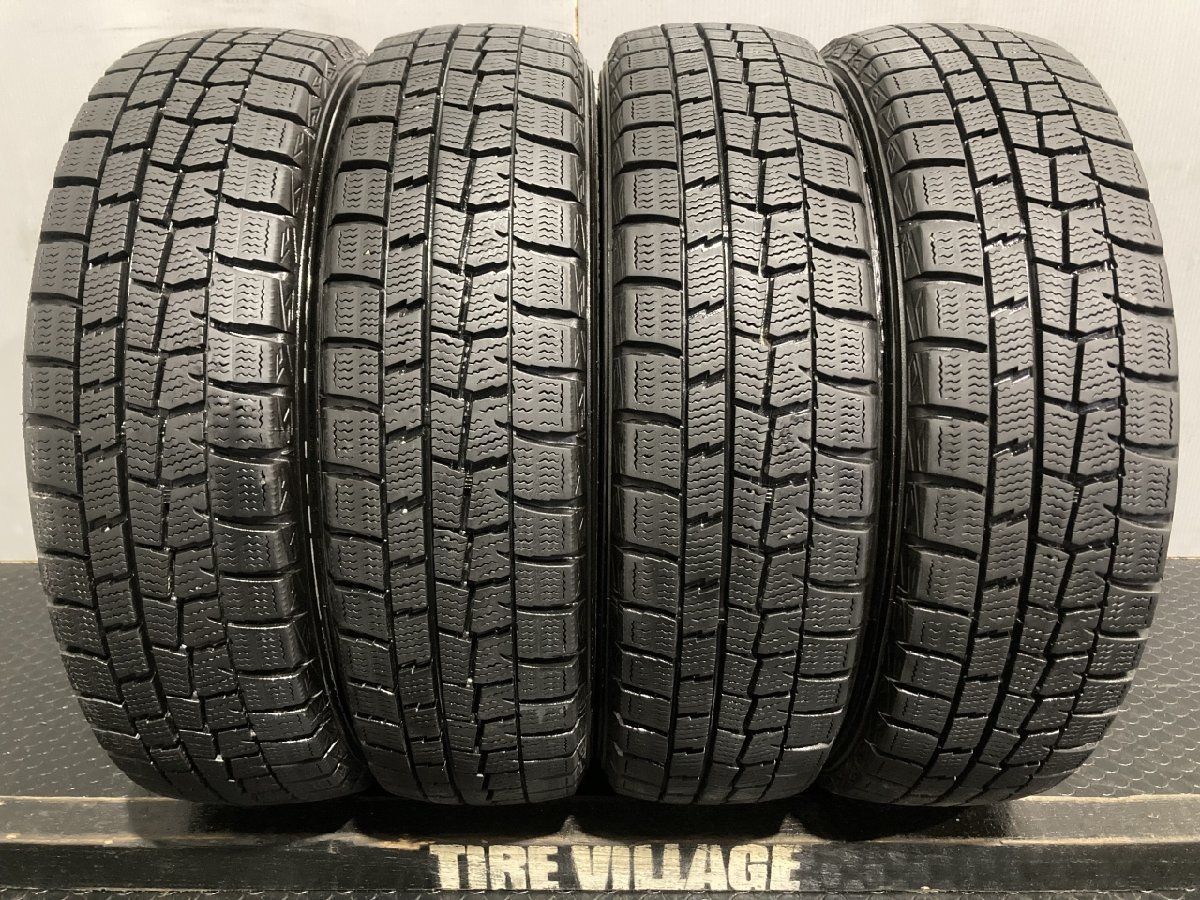 ★155/65R14 DUNLOP バリ溝 スタッドレスタイヤ4本セット★ 激安 ◇4本セット 155/65R14 75Q 2024年製 スタッドレスタイヤ