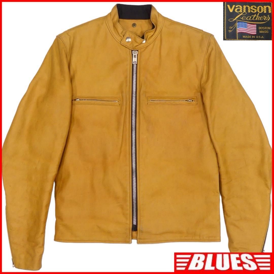 vanson leathers シングルライダースジャケット サイズ36 VANSON(バンソン) / シングルライダースジャケット/36/レザー