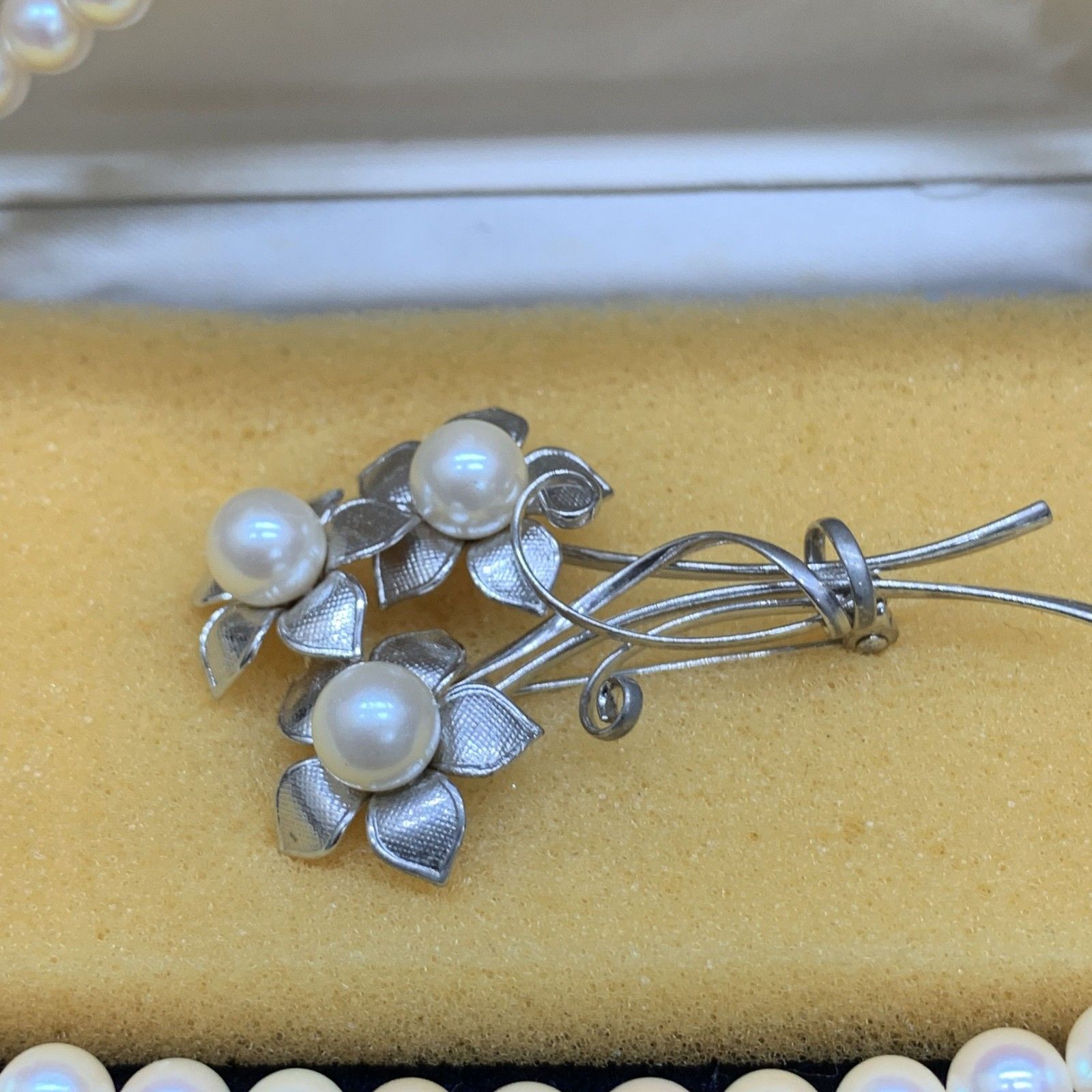 美品✨アコヤ 本真珠 Pearl パールネックレス silver刻印 冠婚葬祭 美品✨アコヤ 本真珠 大珠 パールネックレス silver刻印 冠婚