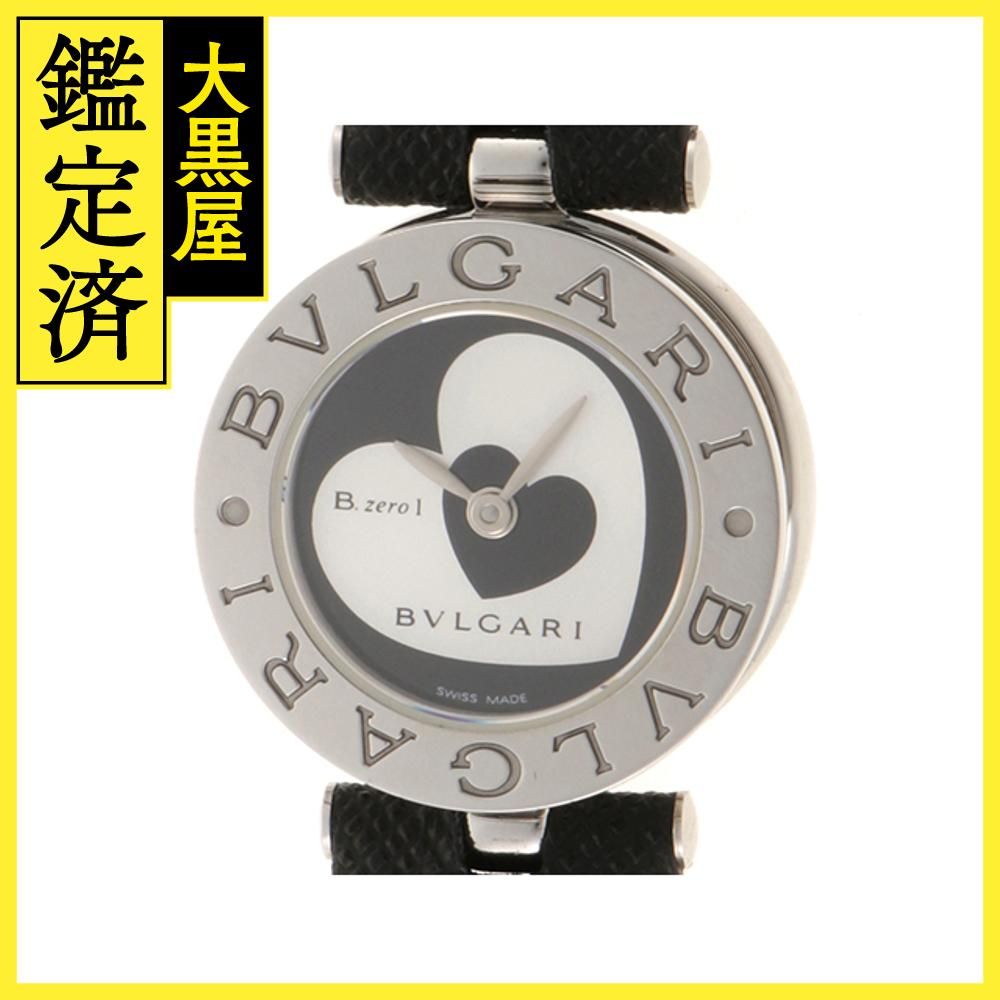 BVLGARI ブルガリ 腕時計 B-zero1 ダブルハート BZ22S ステンレススティール/社外革ベルト ブラックシルバー文字盤 クォーツ【472】TS  - メルカリ