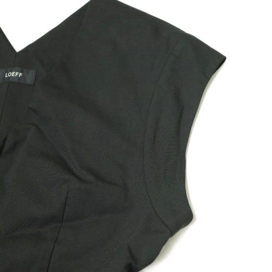 LOEFF ロエフ 日本製 ハケメ ワイドショルダー オールインワン 8826  