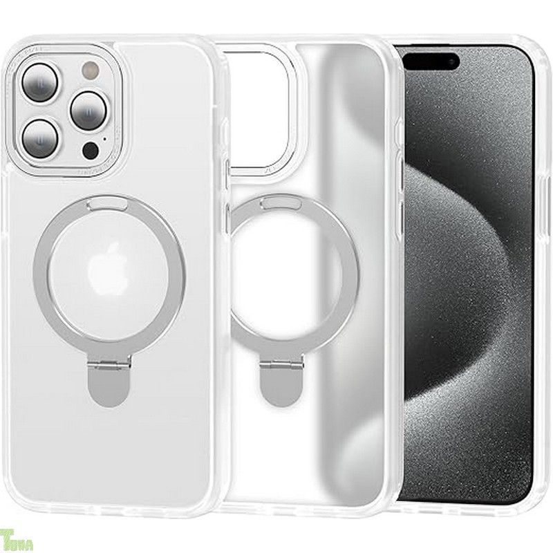 CeleBerry iPhone 15 ケース アイフォン15 ケース 半透明 耐衝撃 マット 滑り止め リング付き magsafe対応 薄型 クリア マグネット リング 指紋防止 最強 iPhoneケース いphone15 ケース1