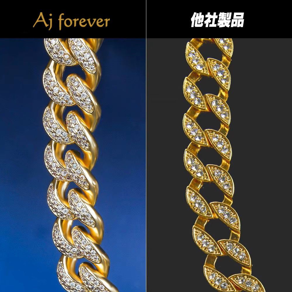  マイアミ キューバンチェーン 喜平 ネックレス １８ｍｍ幅 50 cm ダイヤモンド に劣らぬ輝き ５A最高クラス CZダイヤ アイス HIPHOP ヒップホップ ラッパー ダンサー B系 ゴールド プラチナ 仕上げ メンズ 男性 プレゼント ネックレス アクセサリー