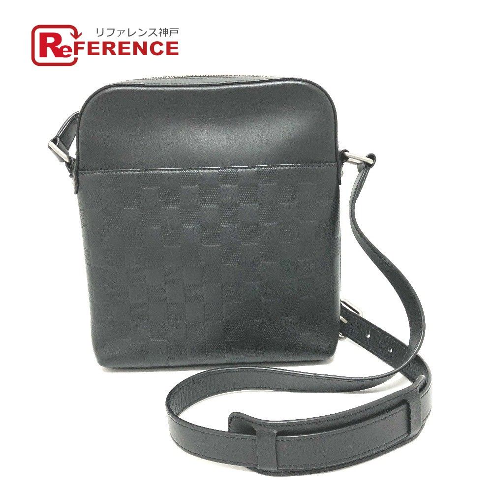 ルイ・ヴィトン ショルダーバッグ 黒 レザー型番N23355 LOUIS VUITTON 美品 ルイヴィトン ショルダーバッグ ポシェット