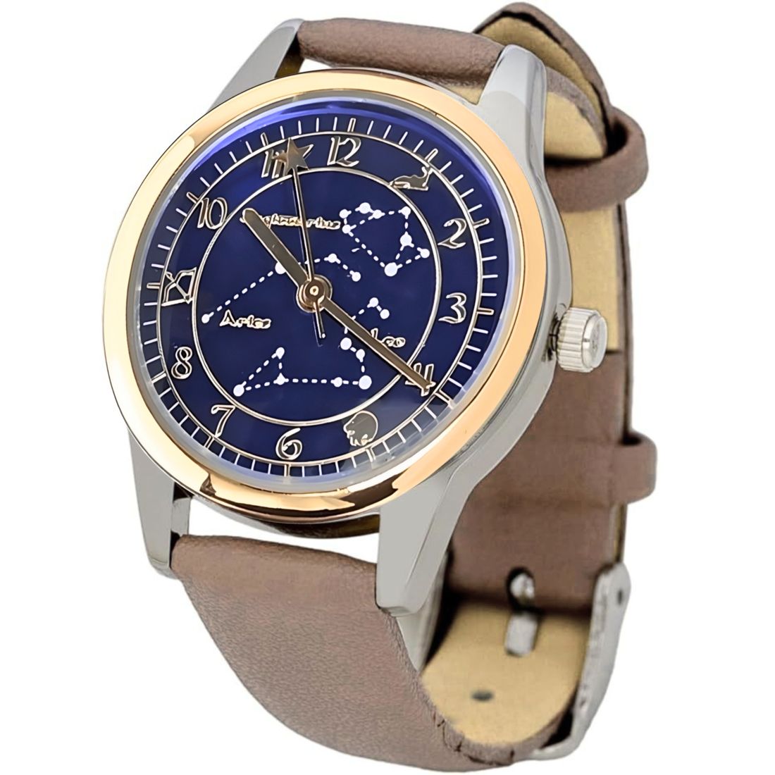 腕時計 レディース 星座 メオラ DT127 12星座 宇宙 蓄光 フィールド