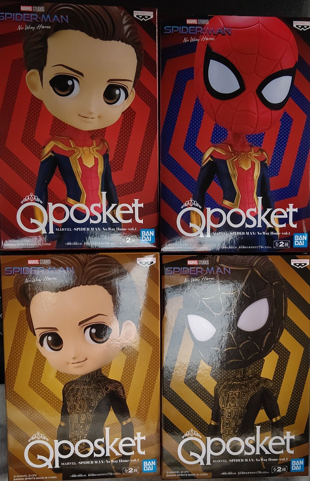 MARVEL スパイダーマン Qposket 4体セット