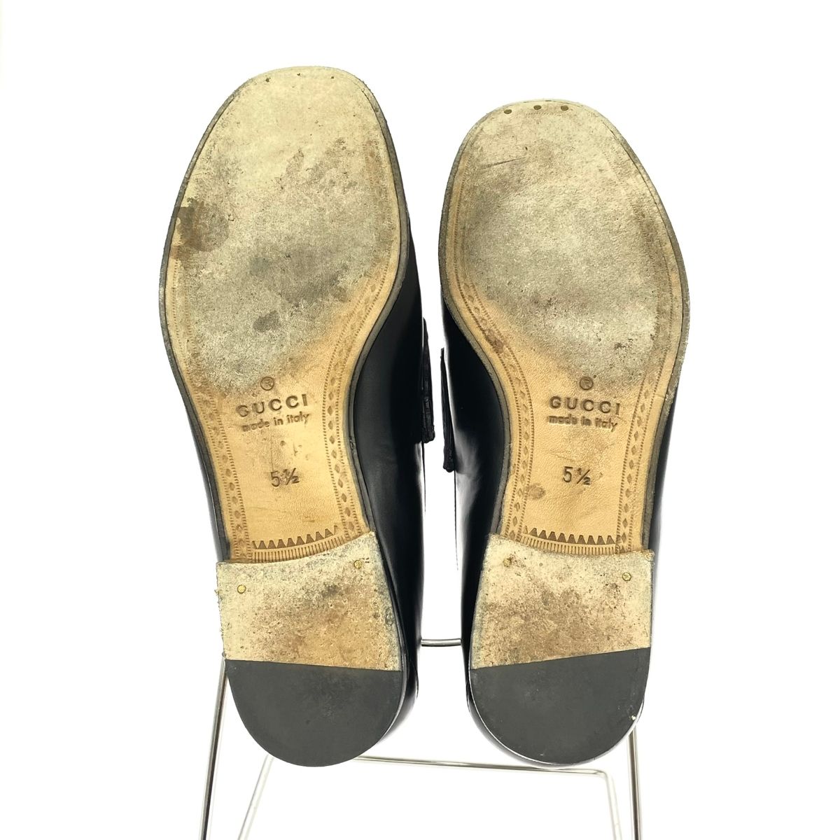 GUCCI グッチ ローファー 表記サイズ:5.5 ホースビット/レザー  