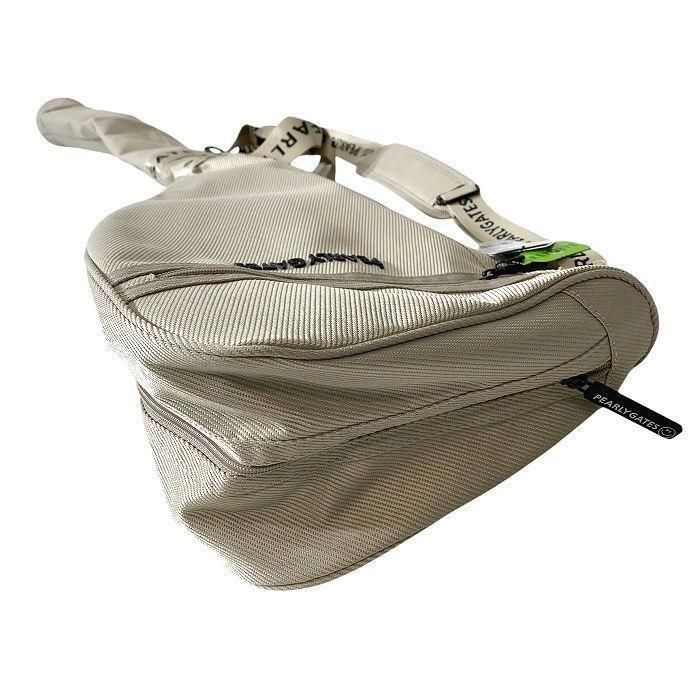 人気アイテムお得に購入！ PEARLY GATES パーリーゲイツ ゴルフ 46inchクラブ対応 ショルダーストラップ付き 5～6本用 クラブケース ゴルフバッグ ゴルフ用品 053-2984202 定価1.4万 ベージュ FR 017 50206w02 全国に販売中！