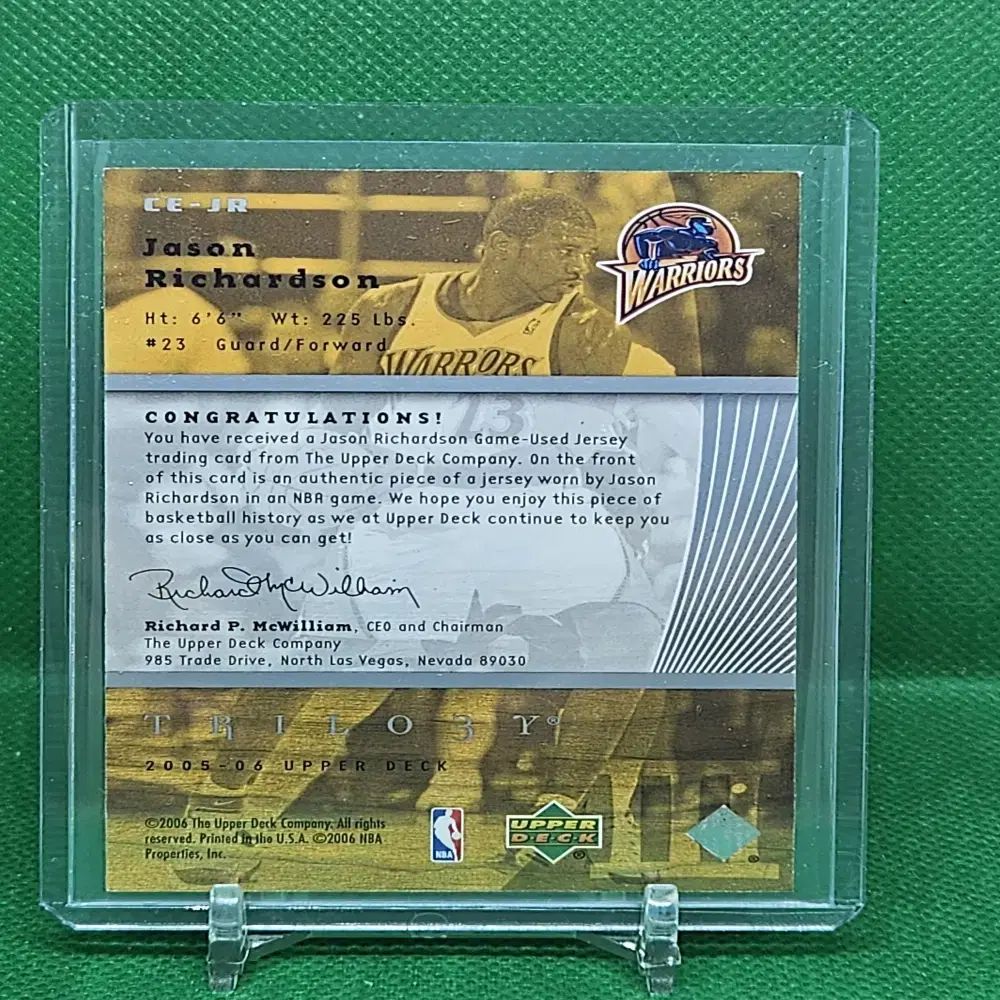 NBA 公式 ウォリアーズ ジェイソン・リチャードソン ユニフォーム 青