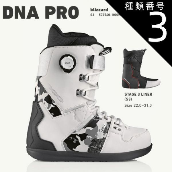 種類3：blizzard/23.0 予約 25-26 ディーラックス ディーエヌエープロ スノーボード ブーツ DEELUXE DNA PRO blizzard メンズ スノボ フリースタイル 2026 日本正規品