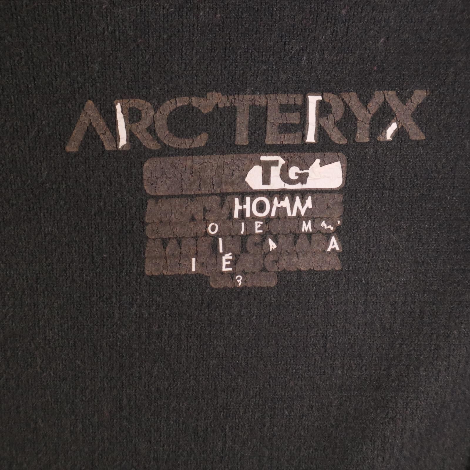 カナダ製 ARC'TERYX アークテリクス コバートカーディガン POLARTEC フリースジャケット ブラック (メンズ XL) 中古 古着 A0196