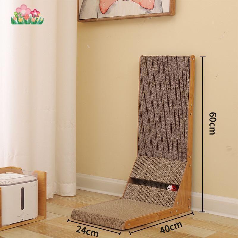 セール中！ 猫用 爪とぎ 猫用品 爪磨き ウオールスクラッチャー 鈴ボール入り ダンボール スタンド 高密度 猫ベッド 猫用おもちゃ ストレス解消 ケア 耐久性