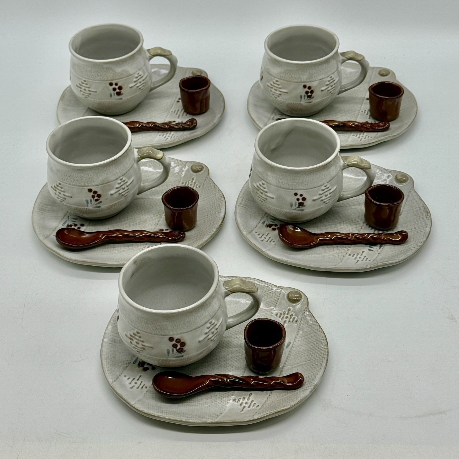 1660年代 昭和レトロアンティーク喫茶店コーヒーカップソーサーセット5