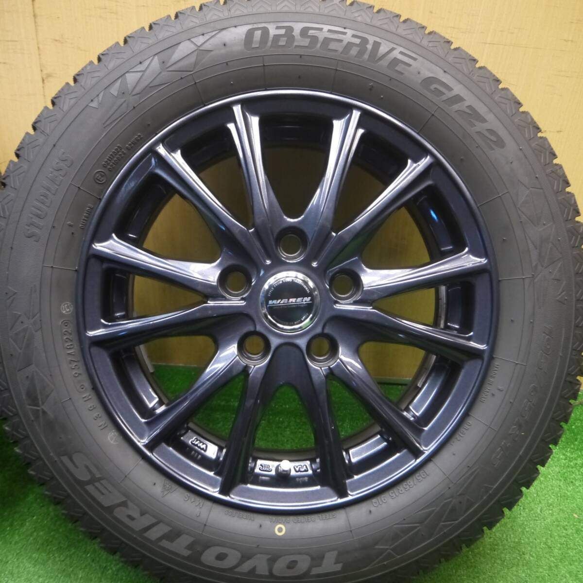 バリ溝！22年！☆スタッドレス 195/65R15 トーヨー オブザーブ