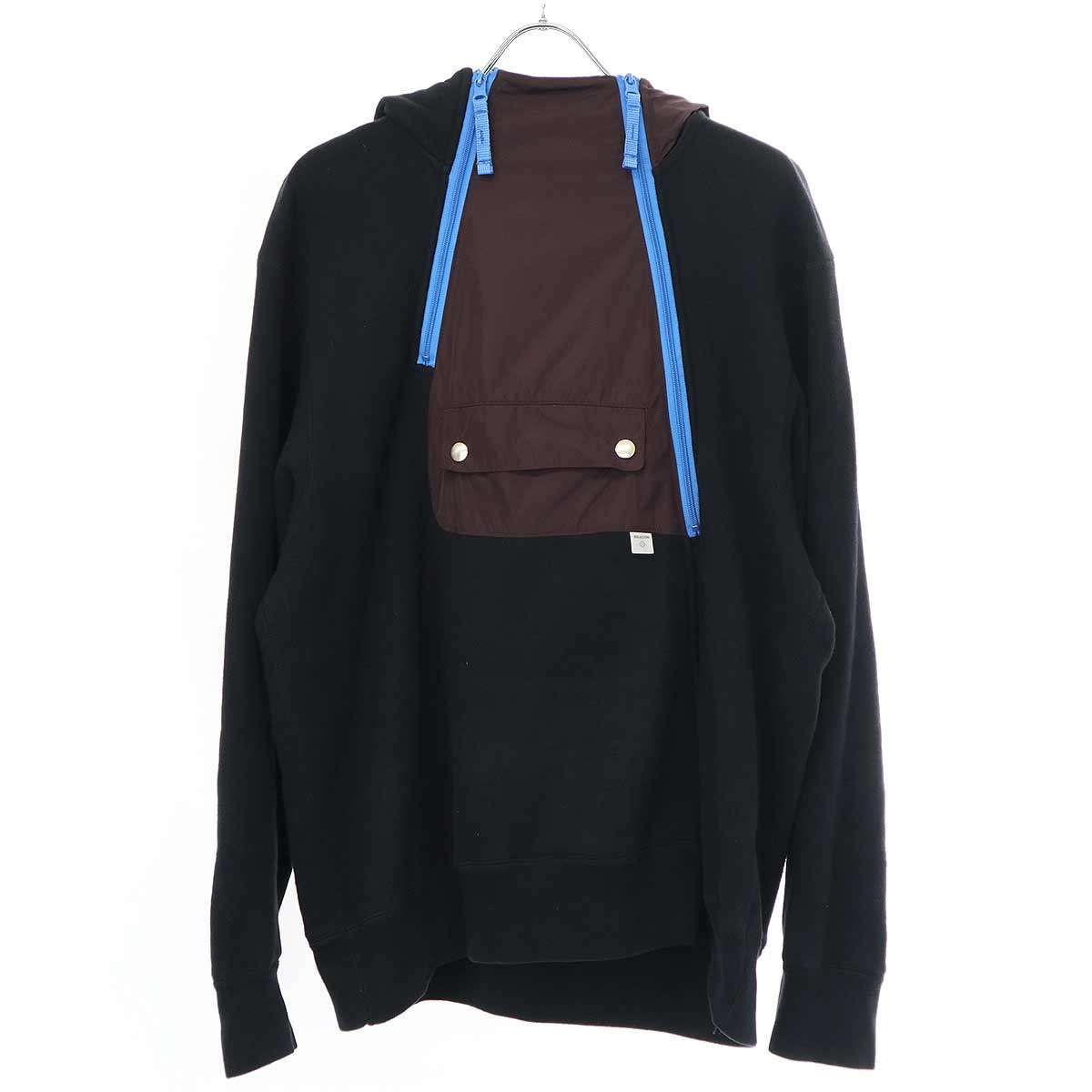kolor BEACON カラー ビーコン 23AW ハーフジップ ナイロンドッキング 