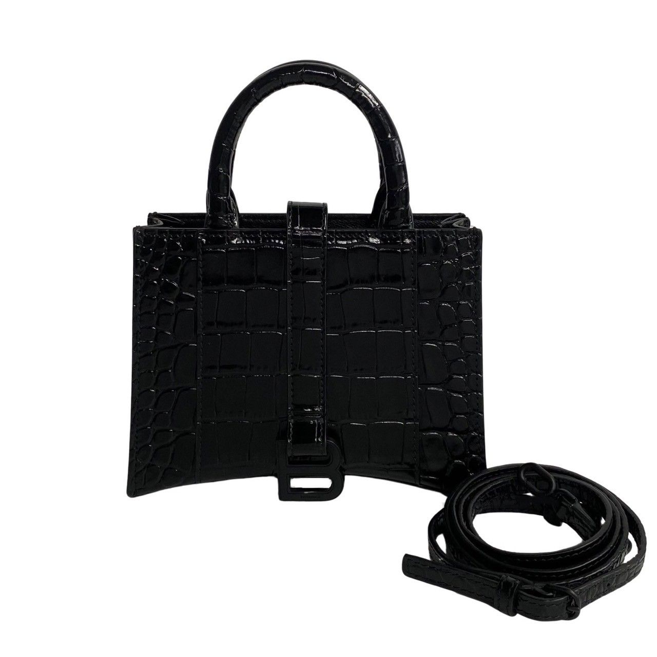未使用保管品 袋付き BALENCIAGA バレンシアガ アワーグラスXS ロゴ 