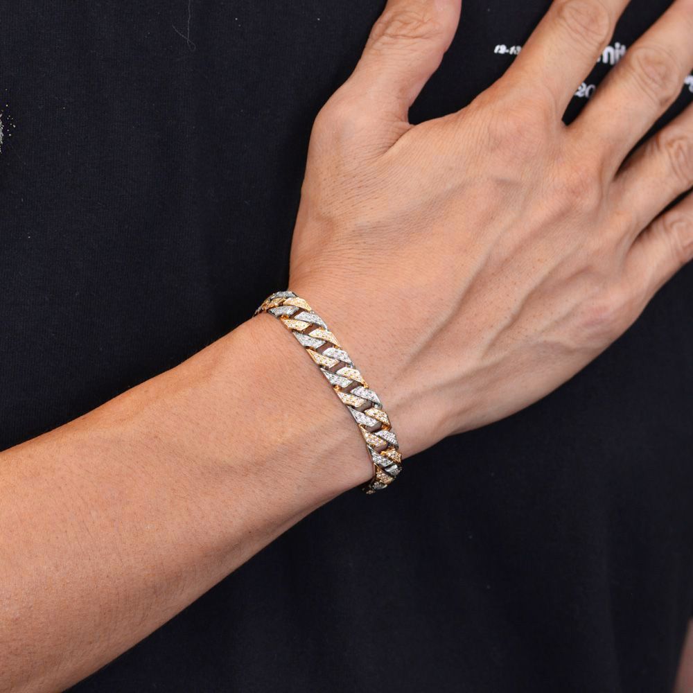 喜平 ブレスレット K24 24金 純金 純プラチナ ダイヤモンド メンズ