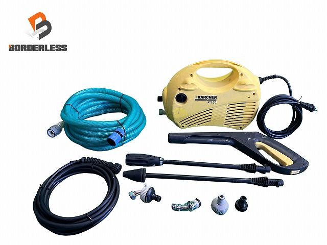 ☆中古品☆KARCHER ケルヒャー 100V 家庭用 高圧洗浄機 K2.30 ガン＋ホース＋ノズル付 洗車 94144