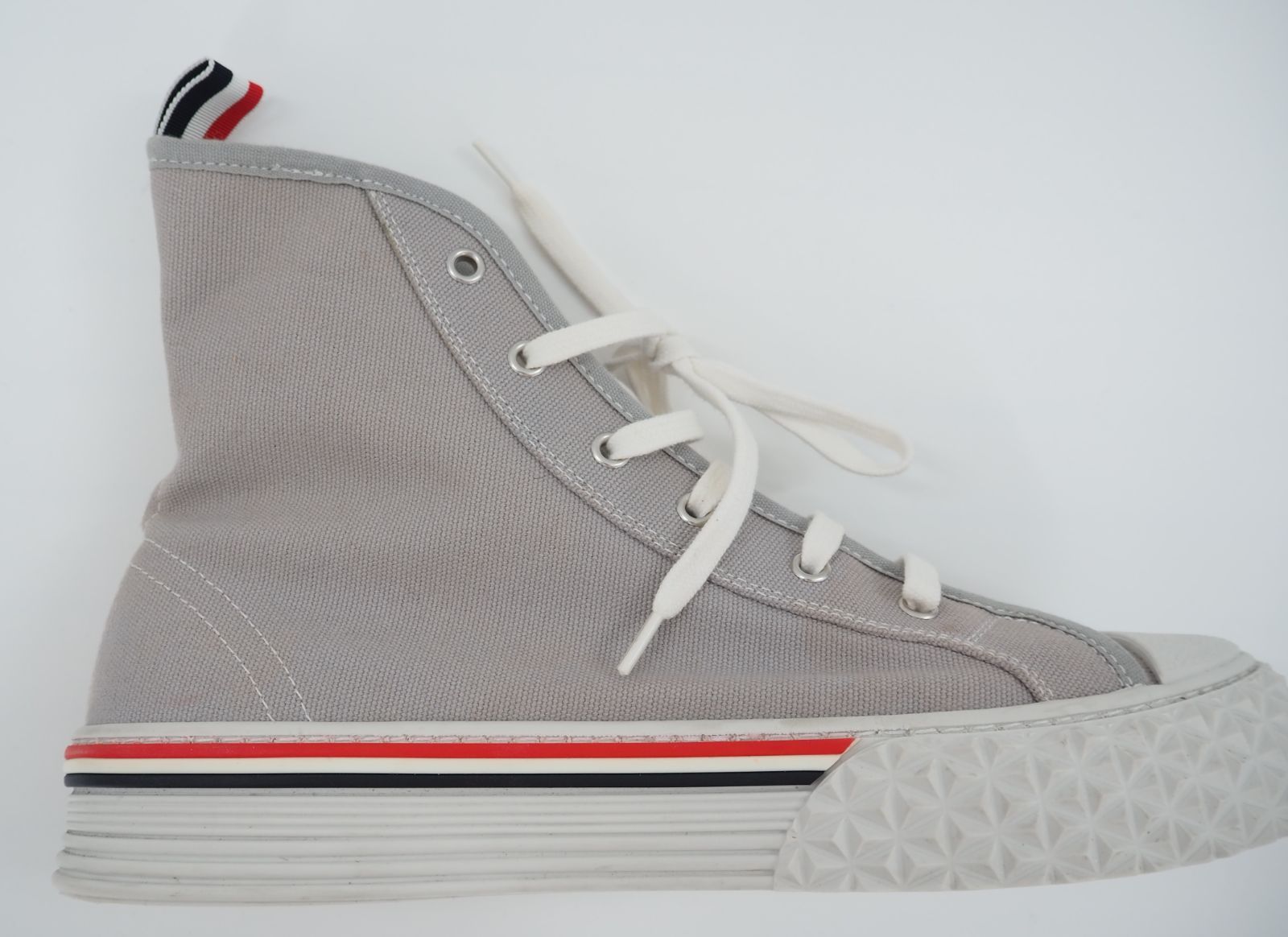 THOM BROWNE/トムブラウン ハイカットスニーカー グレー US 8 1/2 