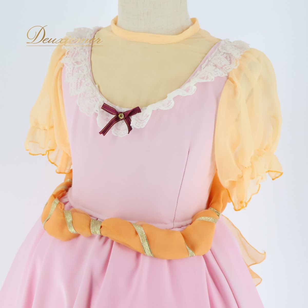 バレエ 衣装 ロマンティックチュチュ ワンピース ドレス 子供 ジュニア ピンク オレンジ レース 発表会 劇 キッズ ピンク系 オレンジ系 リボン バレエ衣装 ワンピースドレス キッズ用 お子様用 可愛い 女の子用 発表会衣装 チュチュドレス ステージ衣装 バレエ 衣装 ロマンティックチュチュ ワンピース ドレス 子供