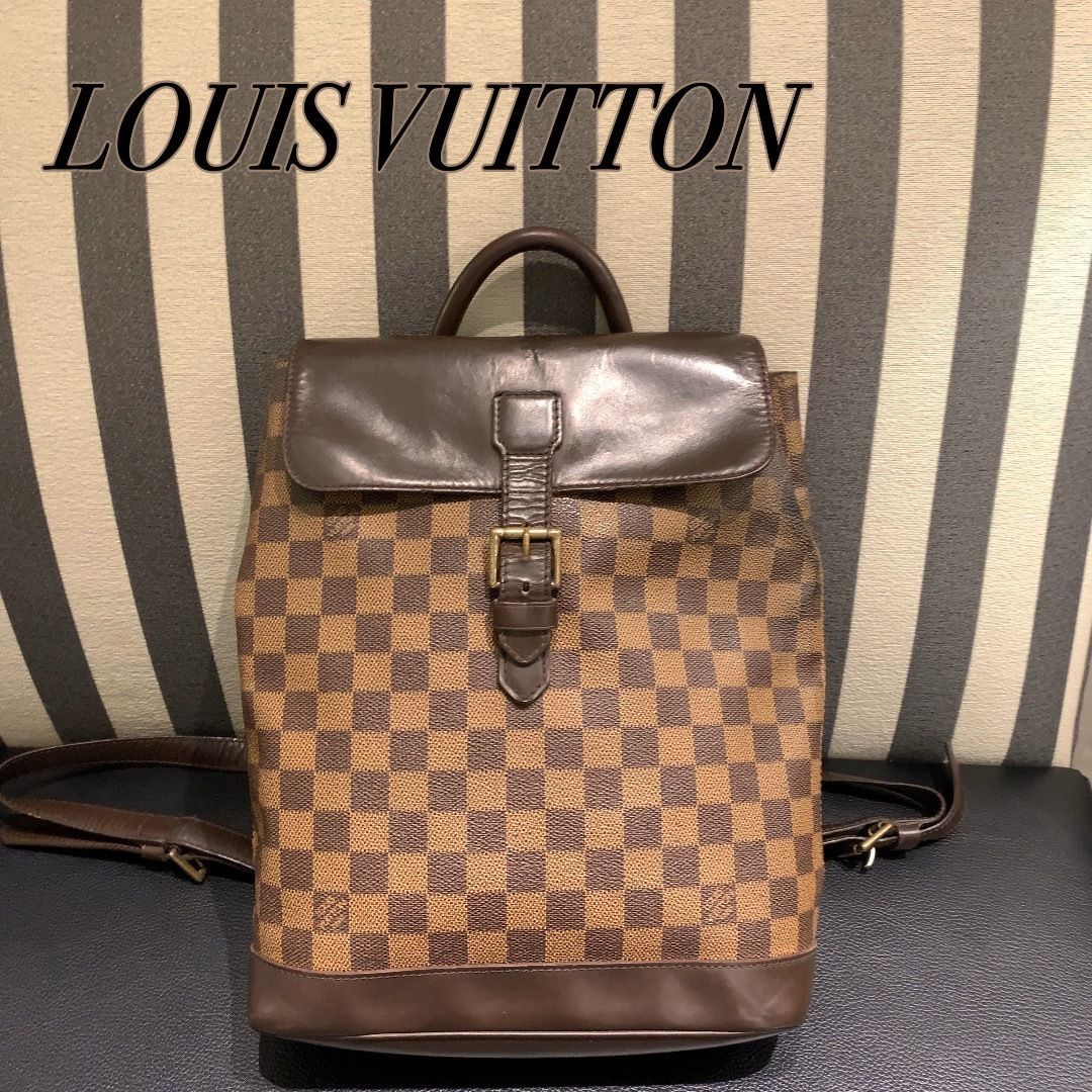 【美品】ルイヴィトン ダミエ エベヌ ソーホー リュックサック LOUIS VUITTON ソーホー リュックサック ダミエ エベヌ N51132