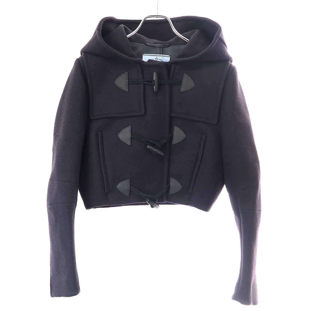PRADA プラダ 23AW Cropped Duffle Jacket ショートダッフルジャケット P515OE 10KW ネイビー 40