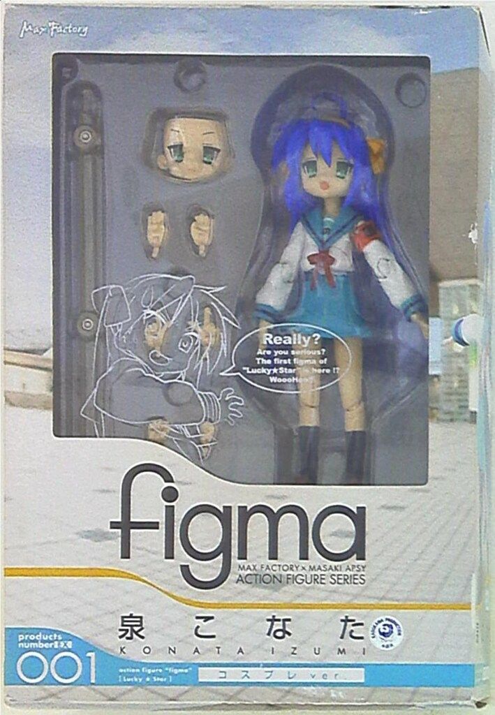 figma 001 泉こなた コスプレver. らき☆すた フィグマ レビュー figma 泉こなた コスプレver.（WF限定） : ふぃぎゅる！