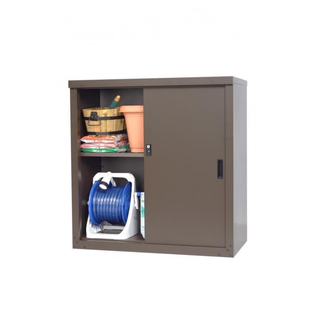 グリーンライフ GREEN LIFE 家庭用収納庫 幅89×奥行き47×高さ92cm HS-92 AMBR