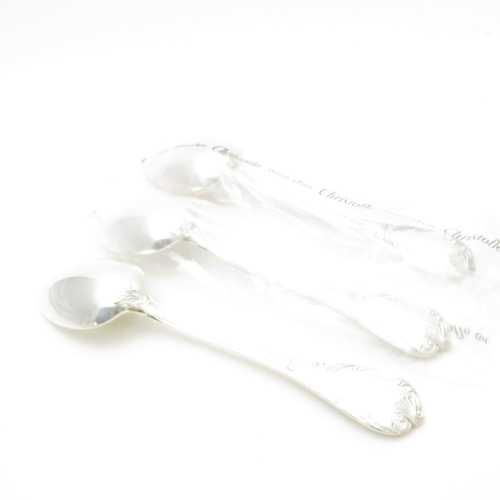 Christofle クリストフル マルリー テーブルスプーン 3点 シルバー セット 20.5cm カトラリー SC9170B3