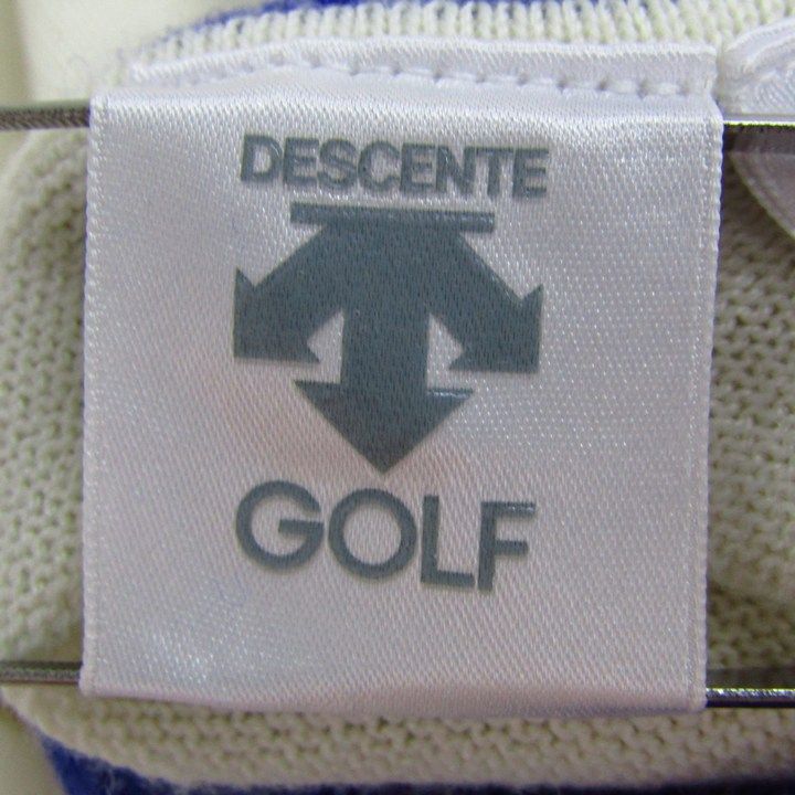 descente レディース セーター ホワイト/ブルー　M 楽天市場】セーター レディース（ブランドデサント）（ゴルフ