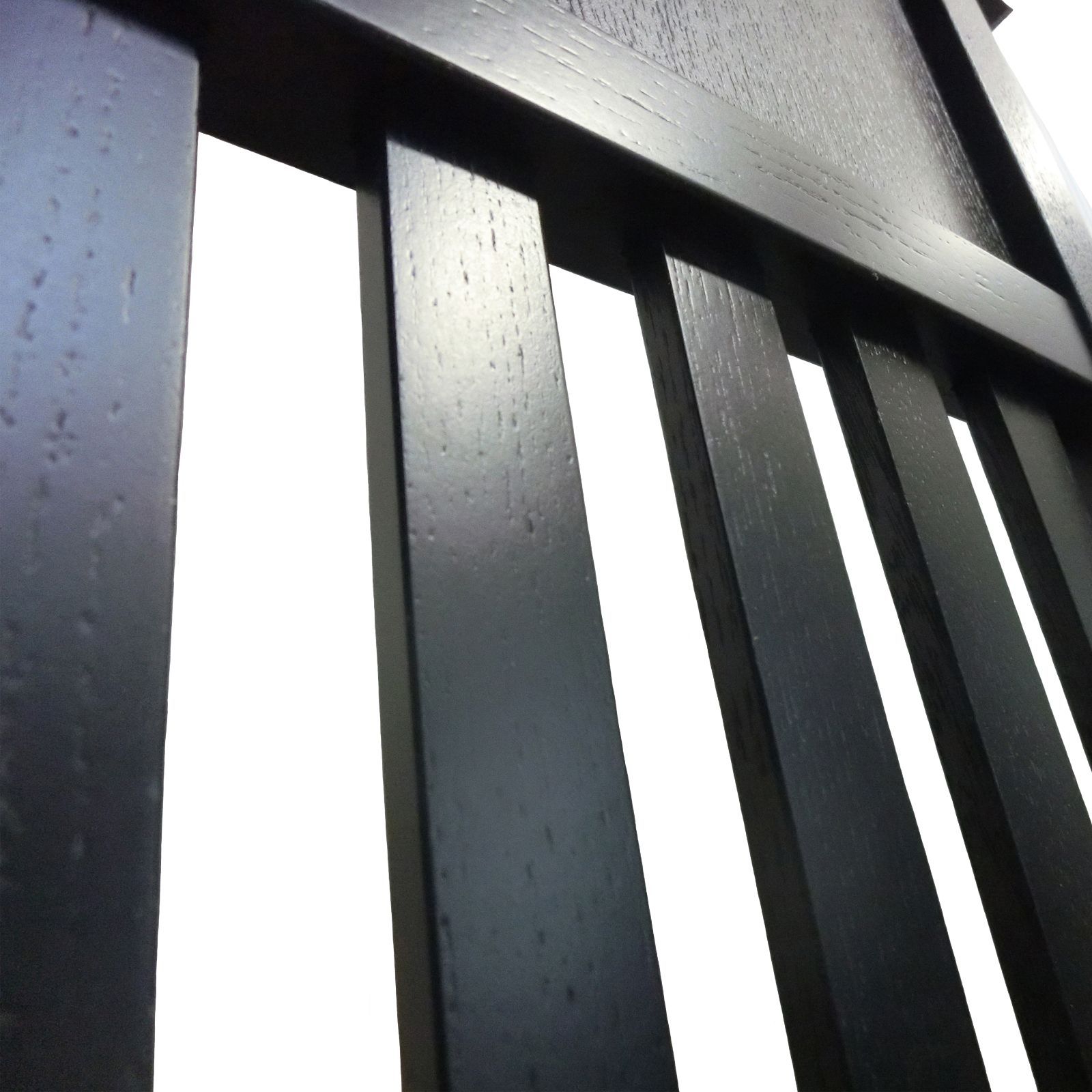 ブラック1枚式衝立 格子状和風インテリア間仕切り衝立 ②