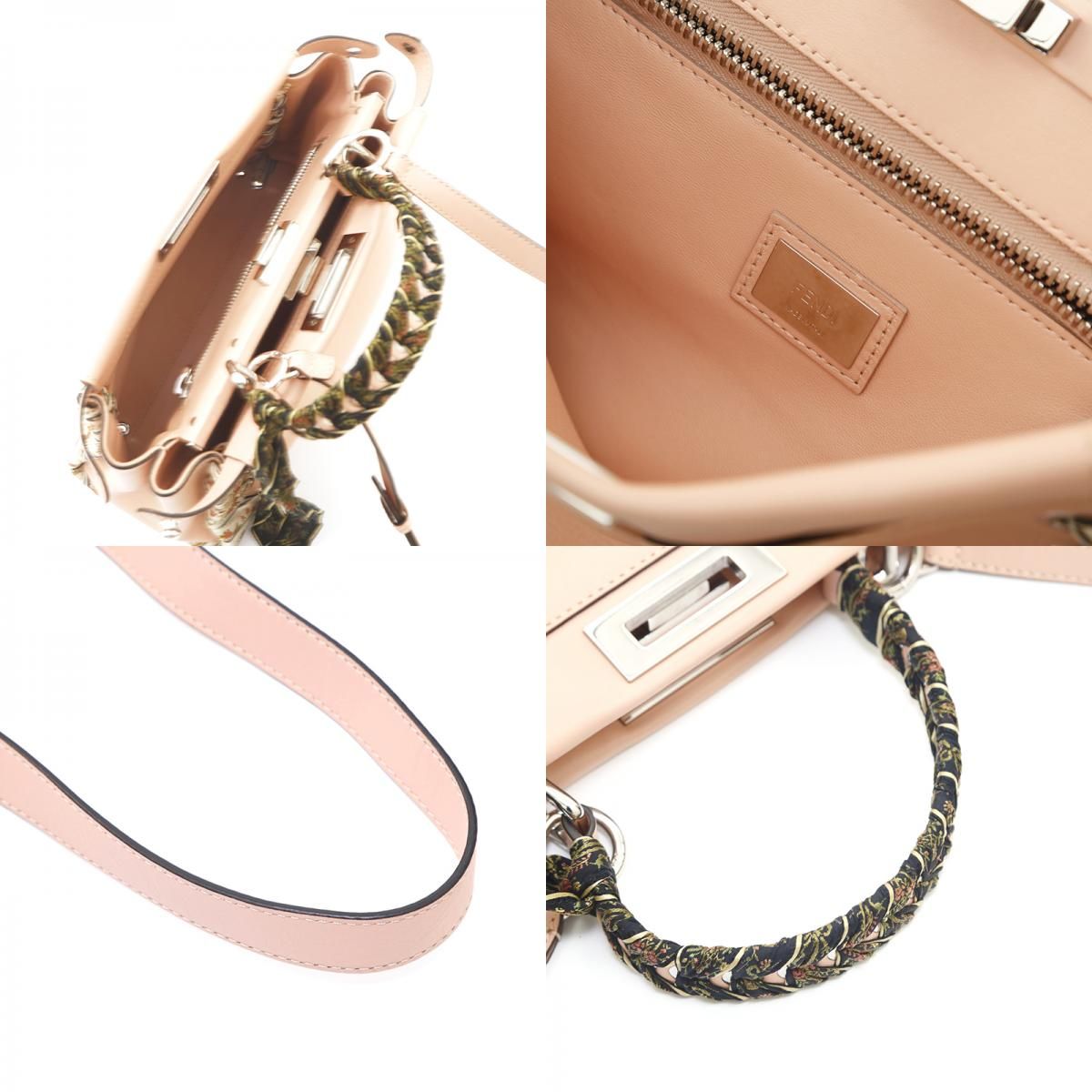 FENDI ピーカブー リボンステッチ ナッパレザー