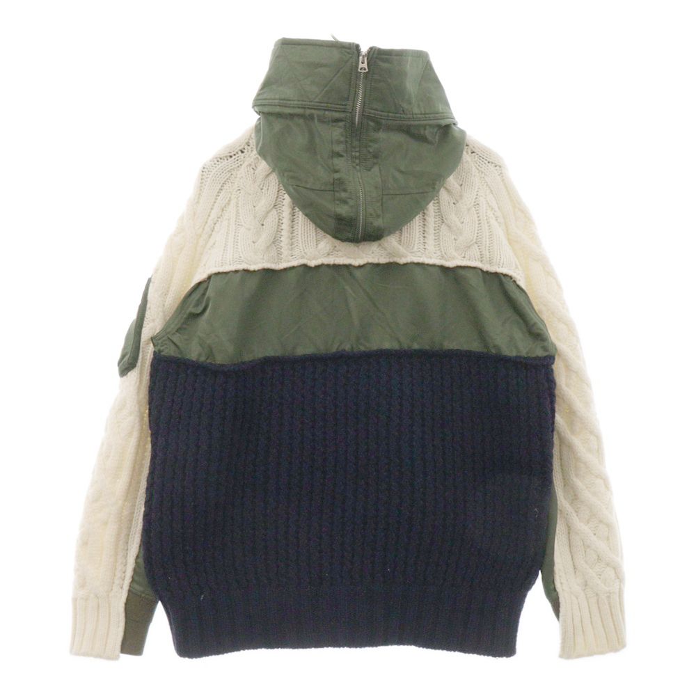 Sacai (サカイ) 19AW CABLE KNIT MA-1 JACKET ニットセーター