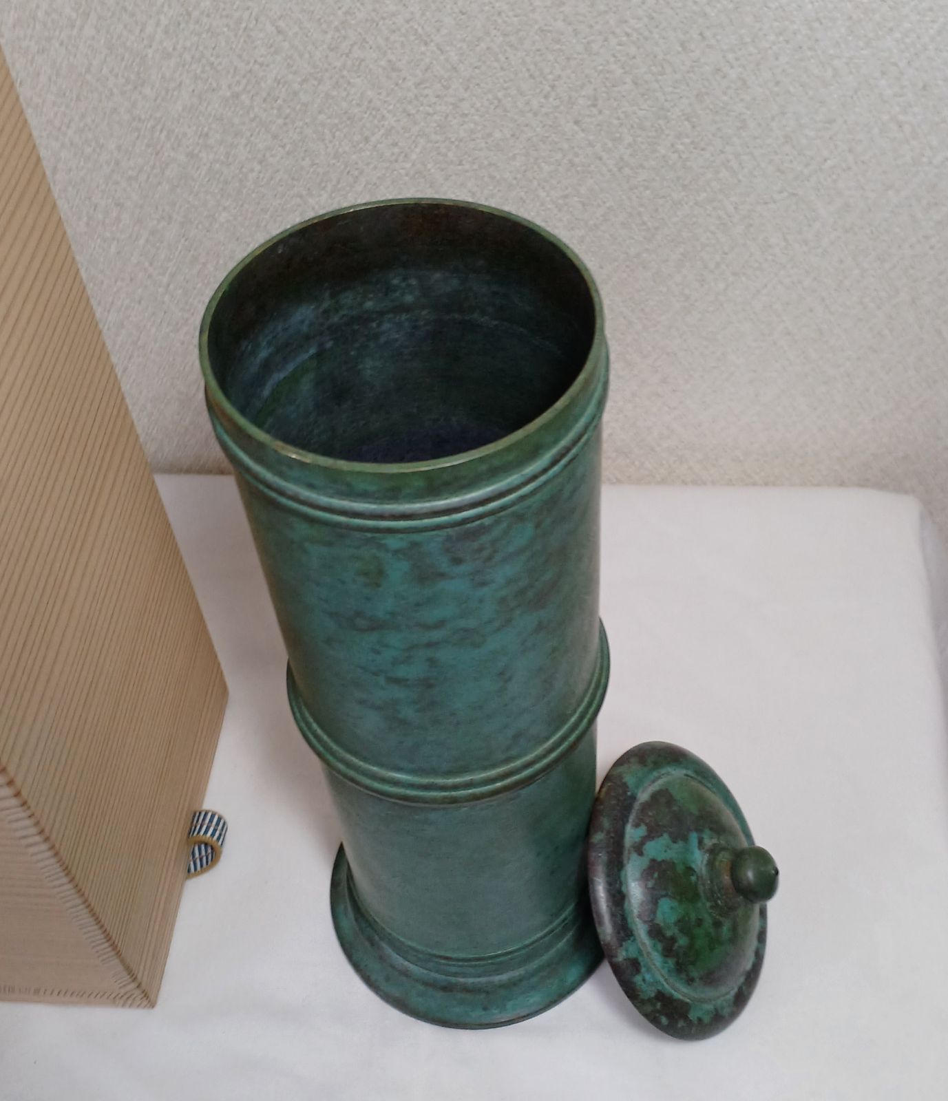 花器/茶道具（唐銅経筒花入）⑧ - メルカリ