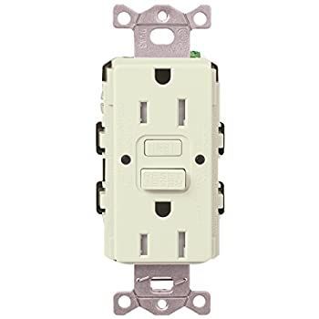Lutron Claro 15?Amp セルフテスト用レセプタクル SCR-15-GFST