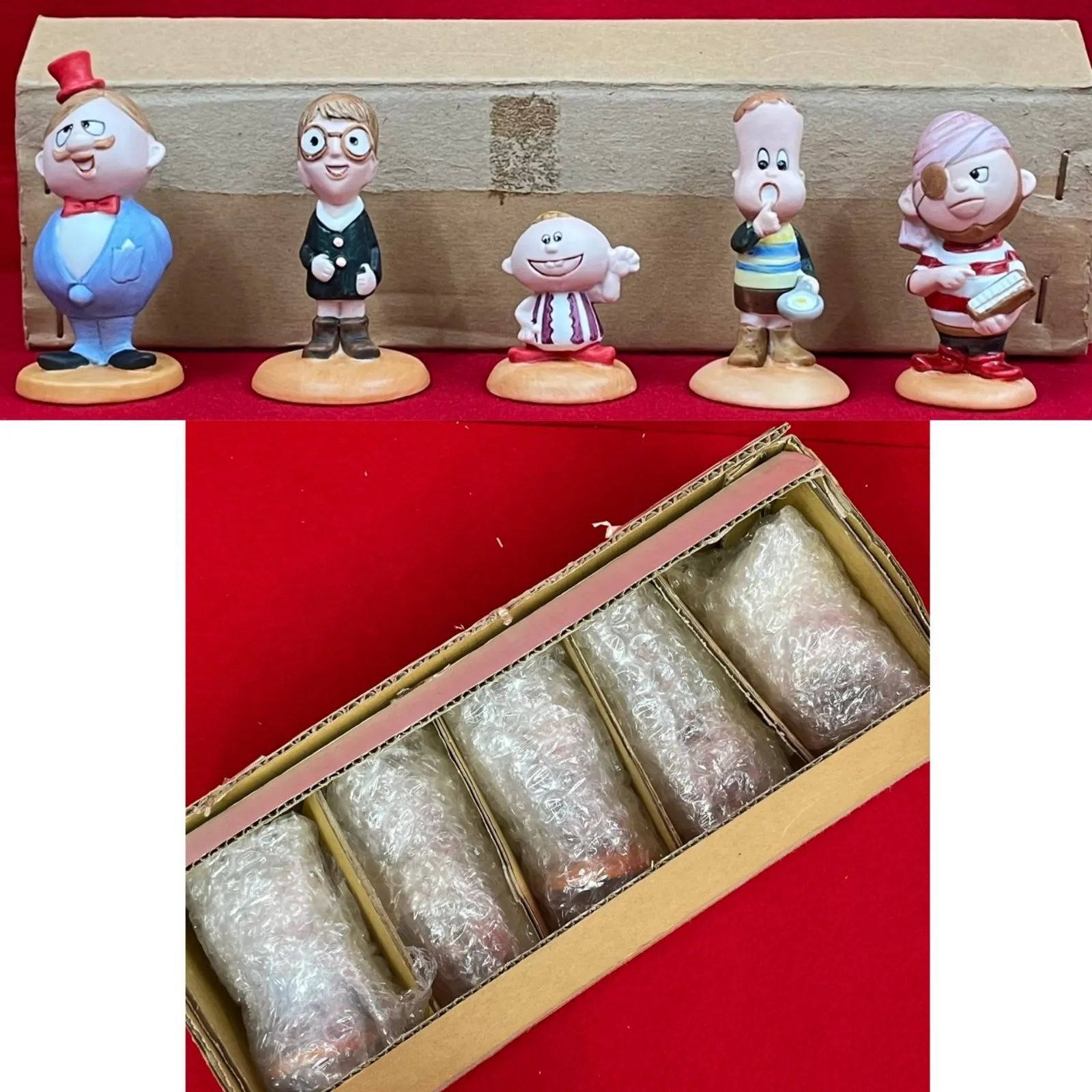 ひとみ座　ひょっこりひょうたん島　磁器製人形置物 希少】ひょっこりひょうたん島 陶器人形 人形劇団ひとみ座 発行ひとみ