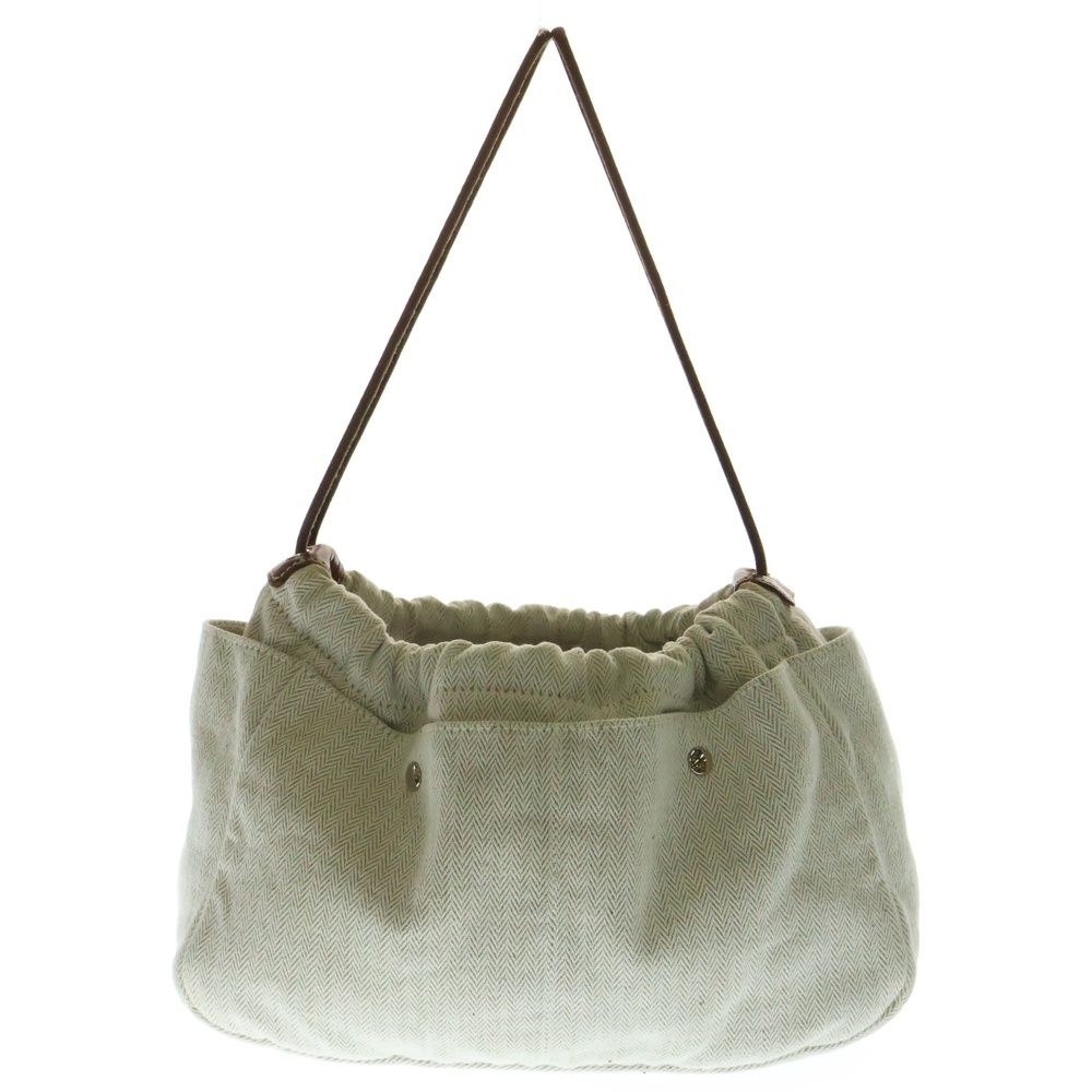 HERMES エルメス フールビ25 キャンバスポーチ 小物入れ ベージュ レディース