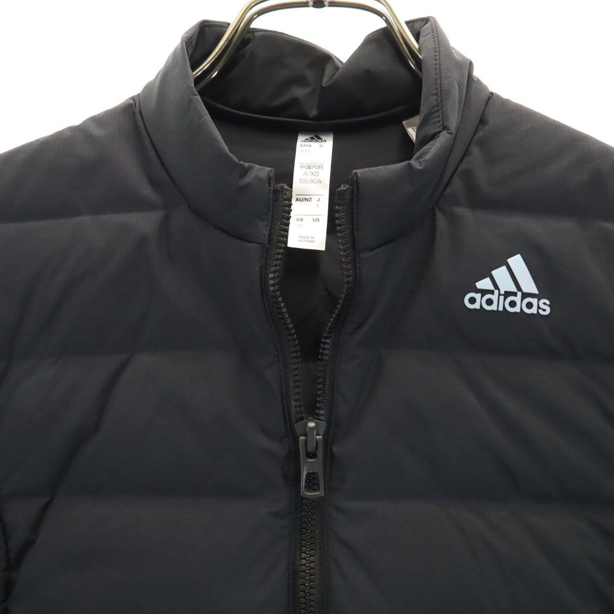 adidas アディダス ダウンジャケット S ブラック系 レディース 古着 