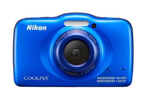 Nikon デジタルカメラ S32 防水 1300万画素 ブルー S32BL - 買取王子