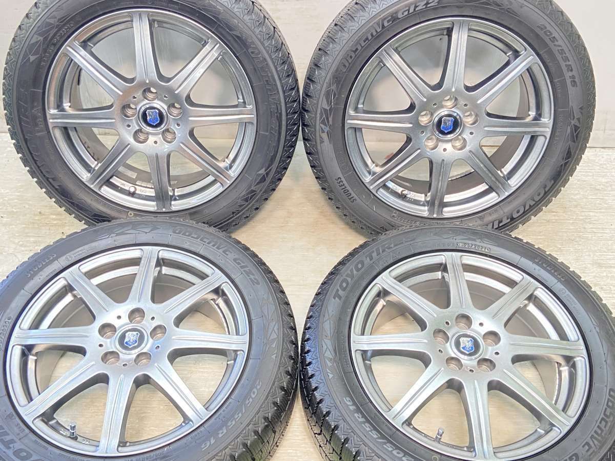 205/55R16 nトーヨータイヤ オブザーブGIZ2 n ラファール n16x6.5 48 