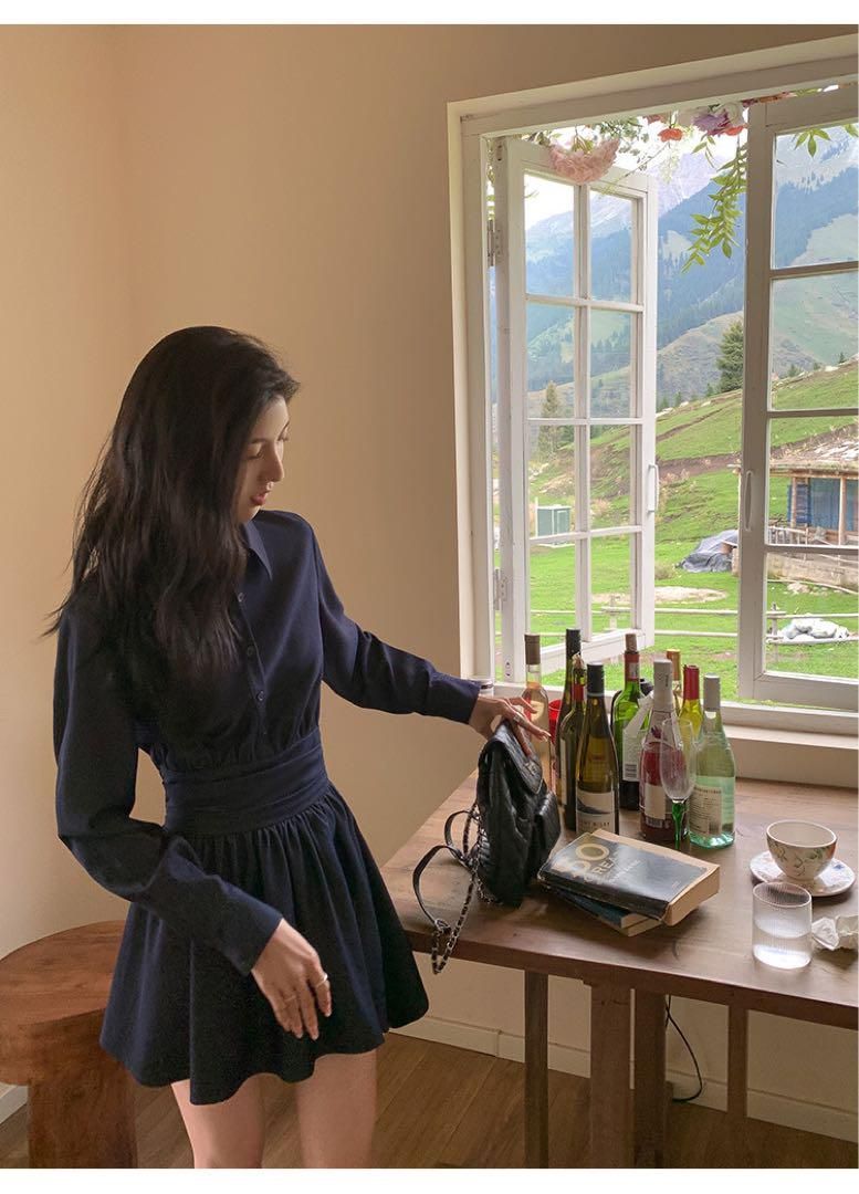 春のモテ服 ウエストスリミングミニワンピデートにも最適