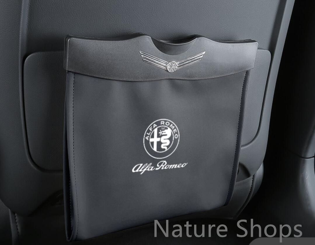【新品未使用】アルファロメオ ALFA ROMEO 車用収納ケース 車用ゴミ箱 車載ゴミ袋 4色選択 aact cp24