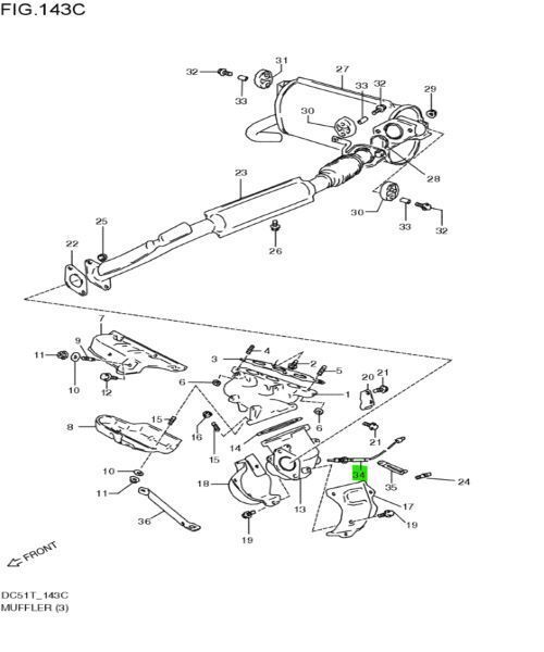 スズキ 純正 キャリィ エブリィ サーモフューズ キャタリスト Fuse thermo catalyst 14810-8402V-000 SUZUKI Genuine JDM メーカー