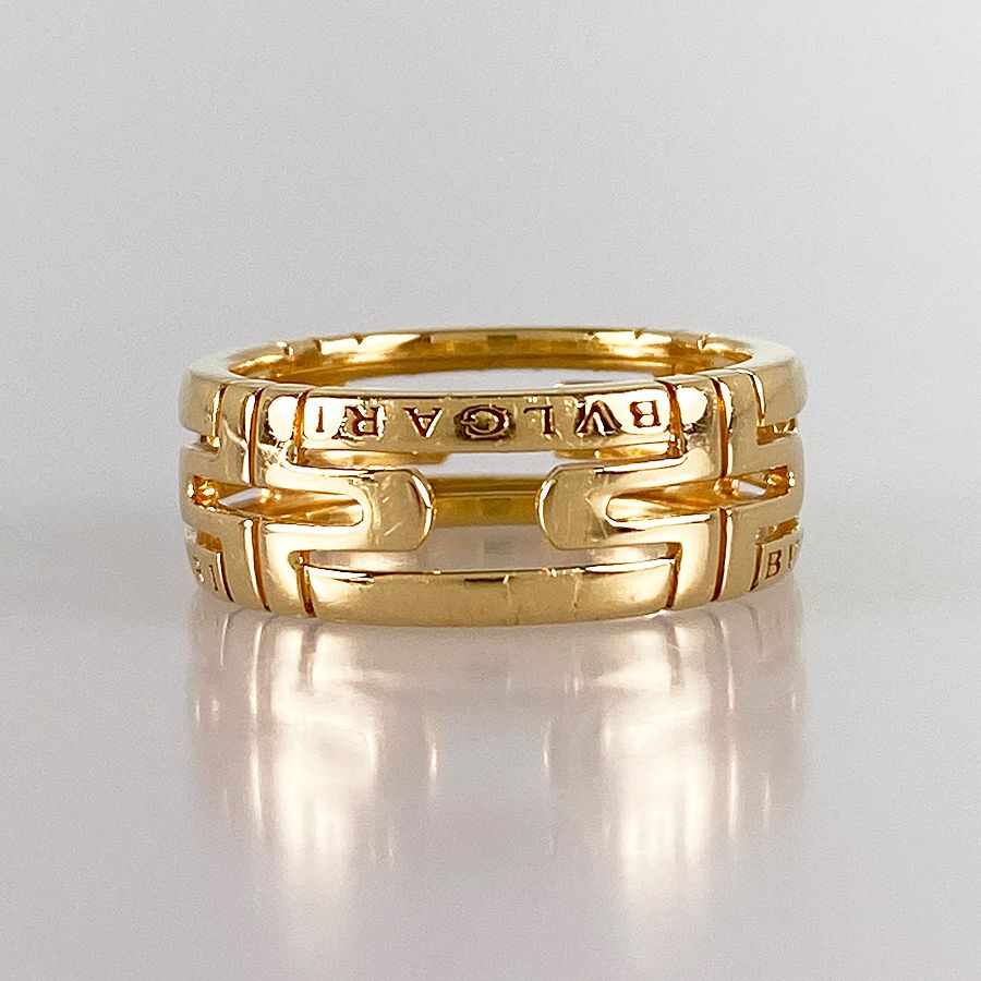 ブルガリ BVLGARI パレンテシ オープンワーク 341910 K18YG 15.5号(55  